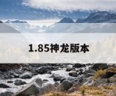 1.85神龙版本