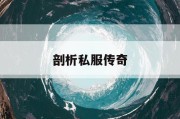 剖析私服传奇