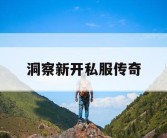 洞察新开私服传奇