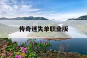 传奇迷失单职业版