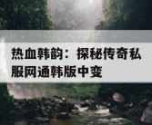 热血韩韵：探秘传奇私服网通韩版中变