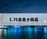 1.76合击小极品