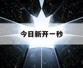 今日新开一秒