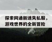 探索网通新迷失私服，游戏世界的全新冒险