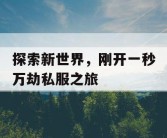 探索新世界，刚开一秒万劫私服之旅