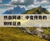 热血网通：中变传奇的别样征途