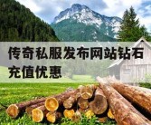 传奇私服发布网站钻石充值优惠