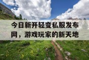 今日新开轻变私服发布网，游戏玩家的新天地