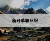 新开单职业服