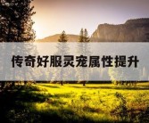 传奇好服灵宠属性提升