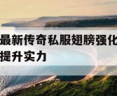 最新传奇私服翅膀强化提升实力