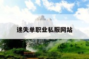迷失单职业私服网站