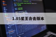 1.85星王合击版本