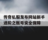 传奇私服发布网站新手进阶之账号安全保障