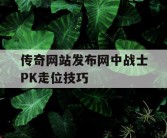 传奇网站发布网中战士PK走位技巧