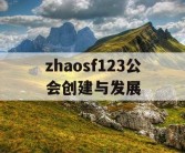 zhaosf123公会创建与发展