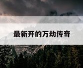 最新开的万劫传奇