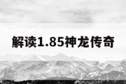 解读1.85神龙传奇