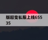 版超变私服上线65535