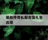 最新传奇私服充值礼包选择