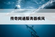 传奇网通服务器疾风