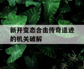 新开变态合击传奇遗迹的机关破解