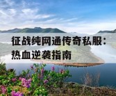 征战纯网通传奇私服：热血逆袭指南
