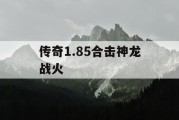 传奇1.85合击神龙战火