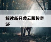 解读新开凌云版传奇 SF
