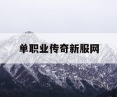 单职业传奇新服网