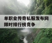 单职业传奇私服发布网限时排行榜竞争