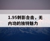 1.95刺影合击，无内功的独特魅力