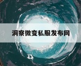 洞察微变私服发布网