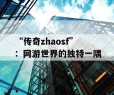 “传奇zhaosf”：网游世界的独特一隅