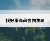 找好服隐藏怪物发现
