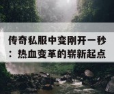 传奇私服中变刚开一秒：热血变革的崭新起点