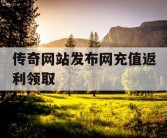 传奇网站发布网充值返利领取