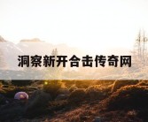 洞察新开合击传奇网