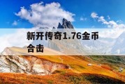 新开传奇1.76金币合击