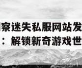 洞察迷失私服网站发布网：解锁新奇游戏世界