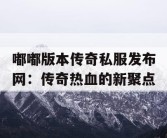 嘟嘟版本传奇私服发布网：传奇热血的新聚点