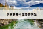 洞察新开中变传奇网站