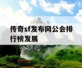 传奇sf发布网公会排行榜发展