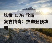纵横 1.76 欣雨复古传奇：热血登顶攻略