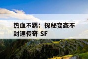 热血不羁：探秘变态不封速传奇 SF