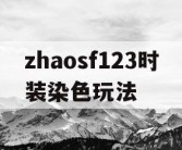zhaosf123时装染色玩法