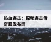 热血连击：探秘连击传奇服发布网