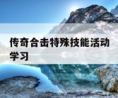传奇合击特殊技能活动学习