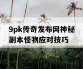 9pk传奇发布网神秘副本怪物应对技巧