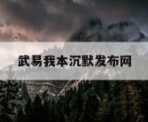 武易我本沉默发布网
